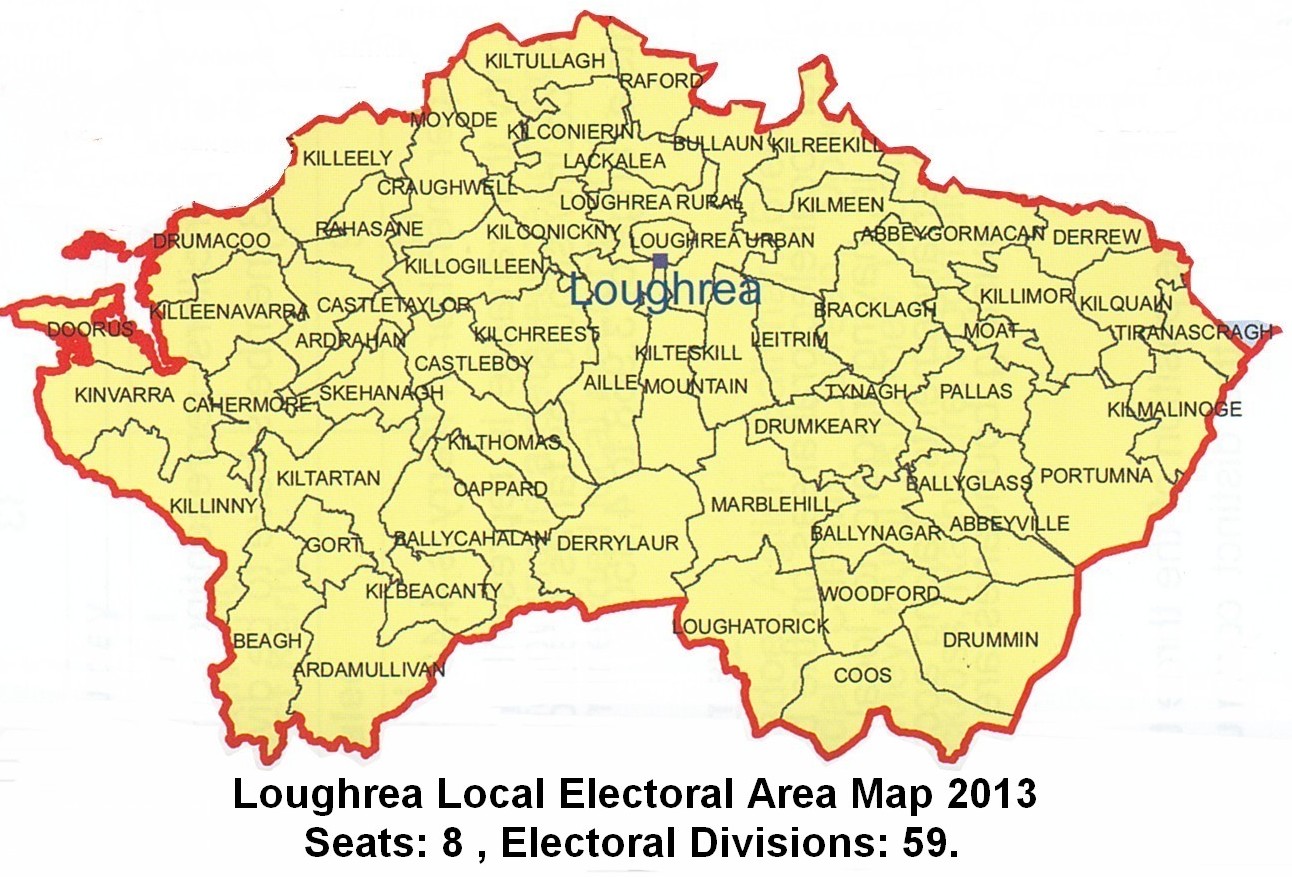 Loughrea Electoral Area Map 2013